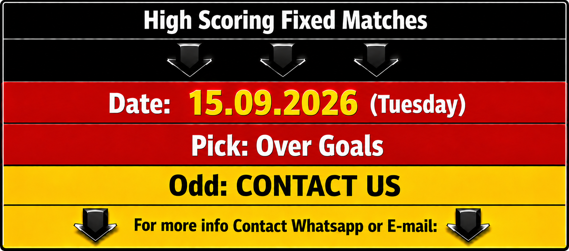 High scoring fixed matches