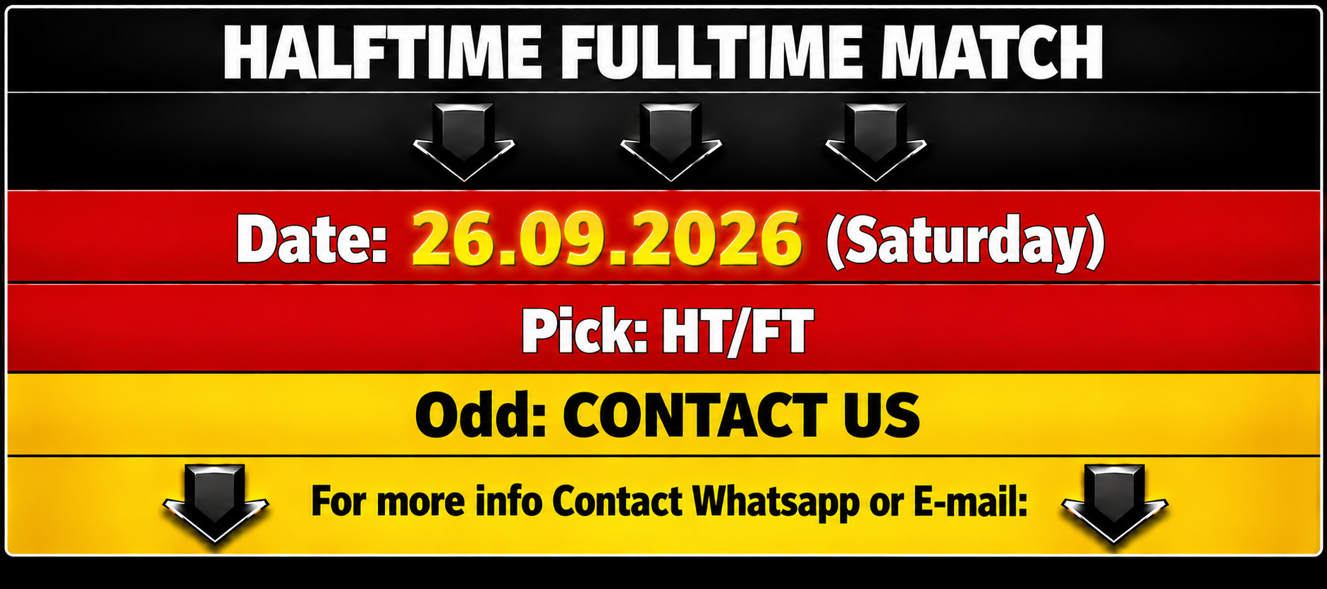 Halftime fulltime fixed match