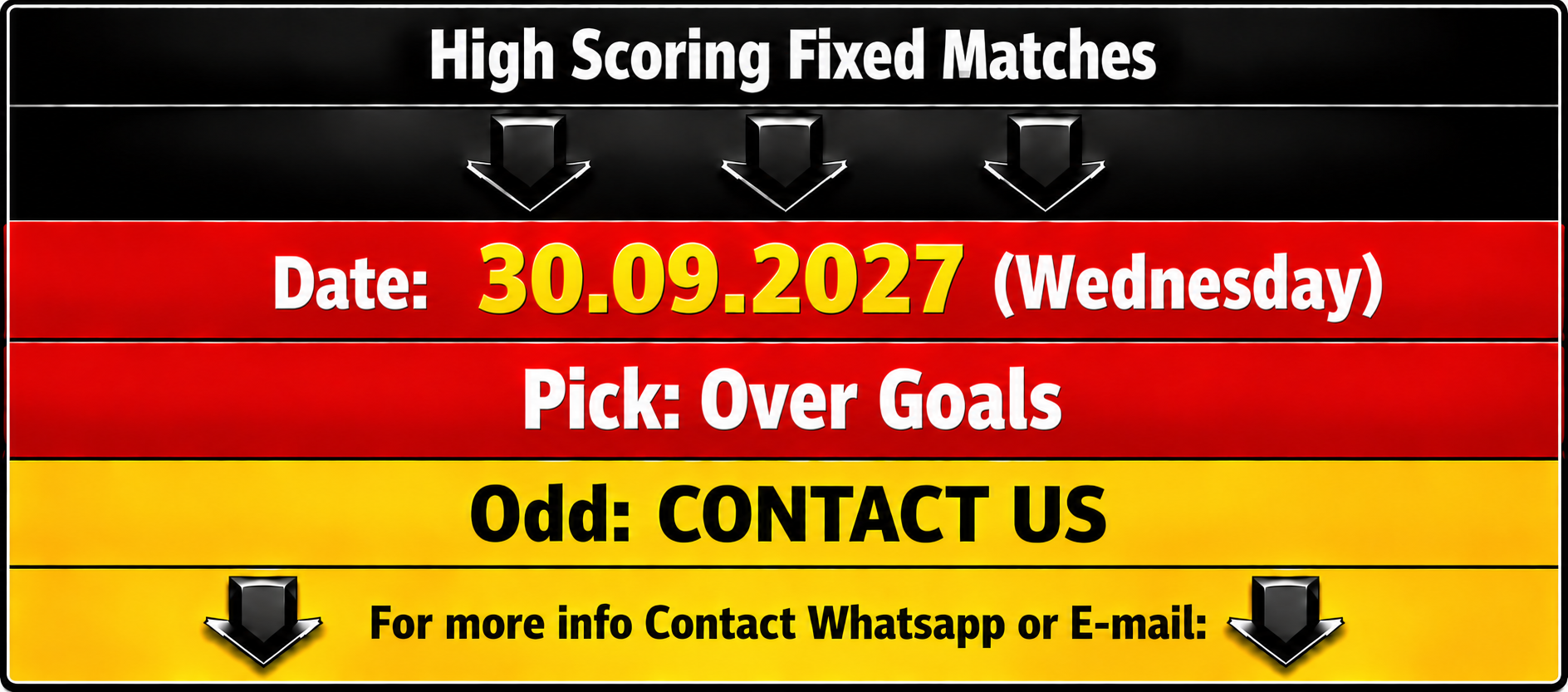 High scoring fixed matches