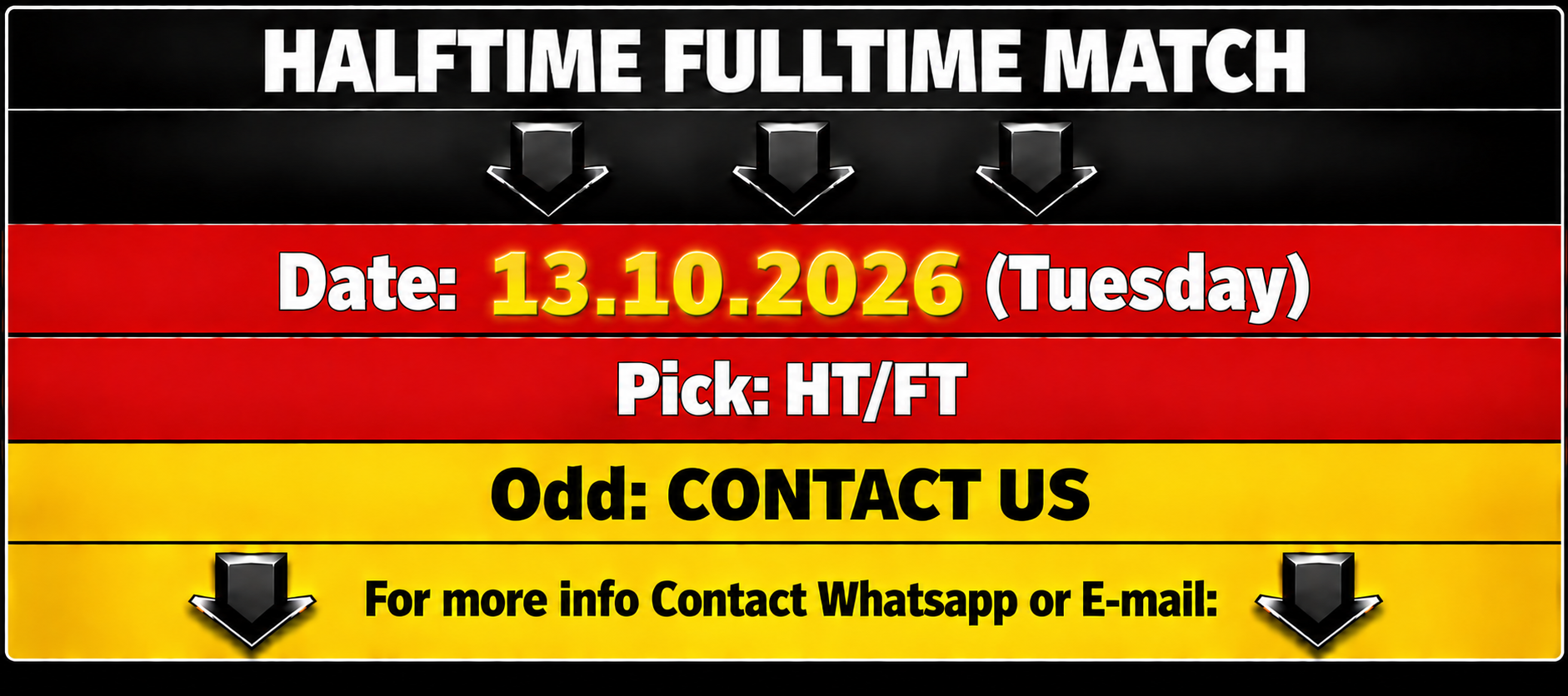 Halftime fulltime fixed match