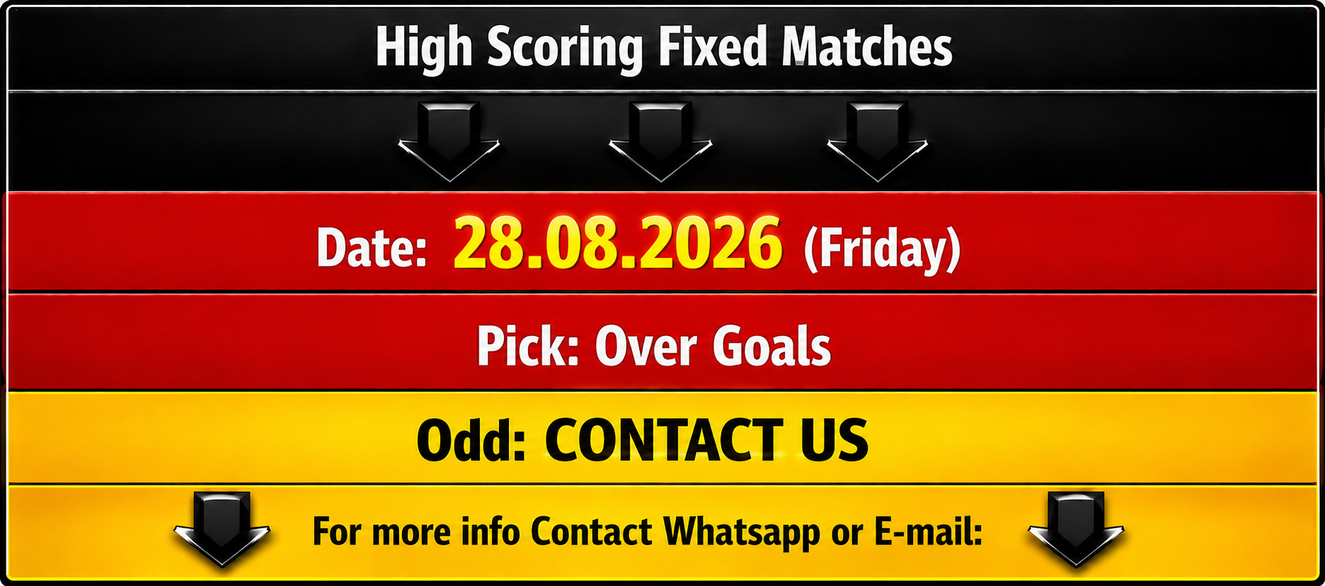 High Scoring Fixed Matches