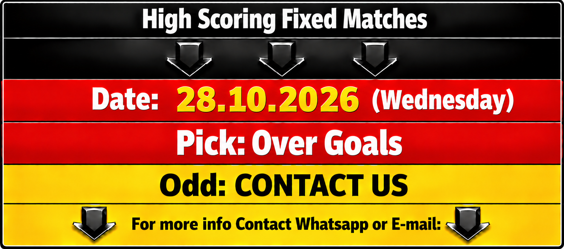 High scoring fixed matches