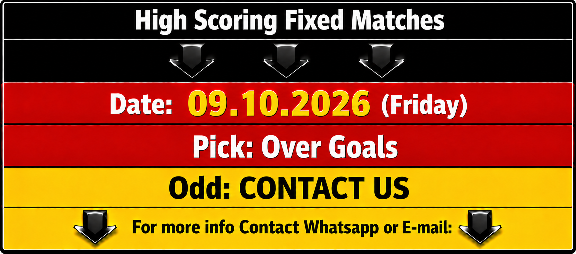 High scoring fixed matches
